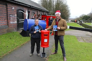 Cllr Adam Davies and Gemma Coley of Canal & River Trust