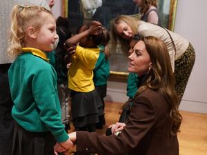 Kate during a visit to the National Portrait Gallery