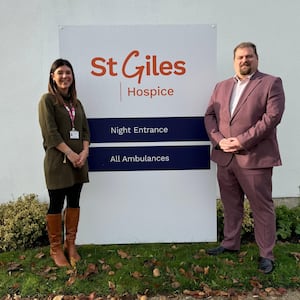 Elinor Eustace, Interim CEO of St Giles Hospice, welcomed Dave Robertson, MP for Lichfield, Burntwood and villages to the St Giles Hospice this week