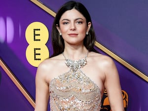 Monica Barbaro attending the 78th British Academy Film Awards at the Royal Festival Hall