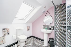 One of the modern bathrooms