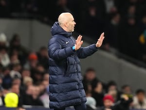 Chelsea head coach Enzo Maresca on the touchline at Tottenham