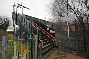 Bescot Stadium Railway Station is only accessible using the stairs