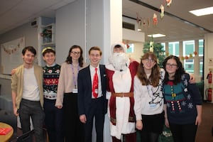 Some of the Wolgarston Year 13 students who helped to organise and run this year's event