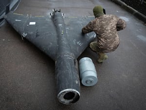 A Shahed drone with a thermobaric charge is examined