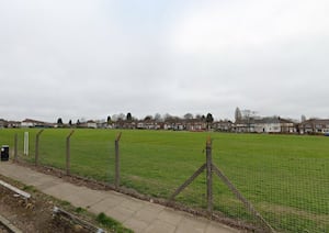 The playing field at Glenmead Road. Taken from Google Earth.