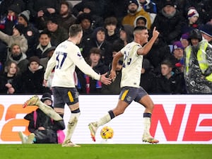 Charly Alcaraz celebrates his winner for Everton