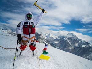 Hari Budha Magar at Mera Peak in Nepal