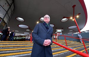 West Midlnds Mayor Richard Parker visited Walsall bus station to promote his plans to introduce a franchising system for the buses.