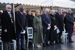 The Duchess of Edinburgh during a memorial service at 1000 Trades Square