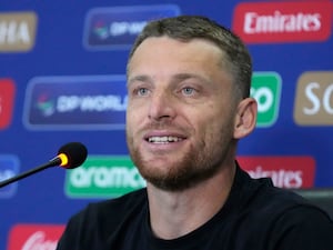 England captain Jos Buttler speaks at a press conference