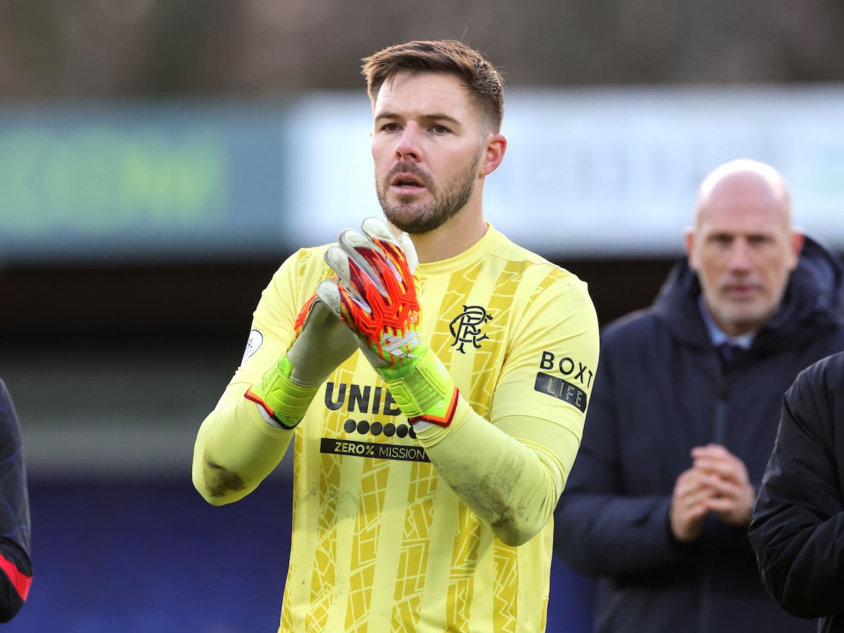 Jack Butland out of Old Firm derby after needing hospital treatment