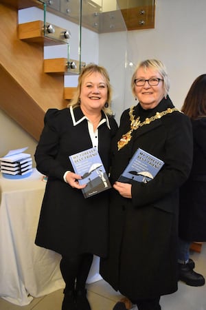 Yvonne Warner (left) with mayor of Dudley Cllr Hilary Bills