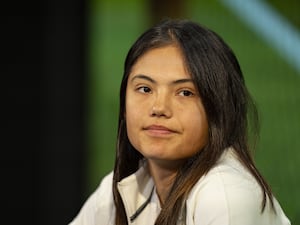 Emma Raducanu at a press conference