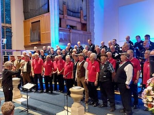 Kidderminster Male Choir in the June concert with Wyre Men Sing