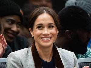 The Duchess of Sussex watches the Wheelchair Basketball in the Vancouver Convention Centre during the 2025 Invictus Games