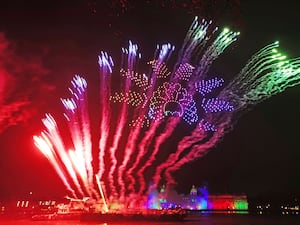 A display of fireworks