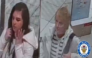 Police want to speak to these two women about a theft at a store in the Mander Centre, Wolverhampton