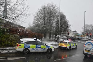 Police cars spotted at the scene outside St Joseph's Catholic Church off Willenhall Road