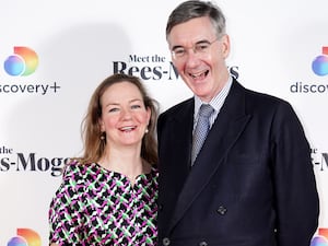 Helena Rees-Mogg and Sir Jacob Rees-Mogg arriving for a screening of new Discovery+ reality series Meet The Rees-Moggs