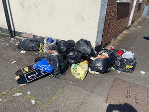 A pile of bin bags in Selly Oak. Taken by LDR Alexander Brock - permission for use for all LDRS partners.