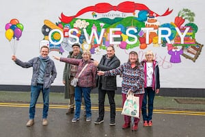 Oswestry Borderland Tourism volunteers. 