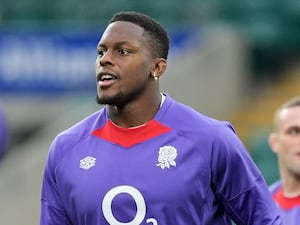 England’s Maro Itoje during a team run at the Allianz Stadium in November