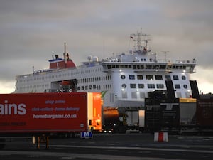 A ship at the Port of Belfast