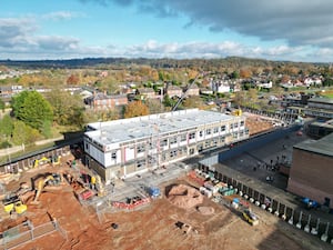 The building works at Wombourne High School