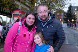 A family enjoying the start of the festive season in Wolverhampton