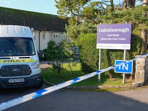 A police vehicle outside Gainsborough Care Home in Swanage