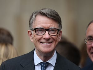 Lord Peter Mandelson smiling