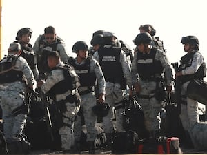 Mexican National Guards arrive in Ciudad Juarez, Mexico