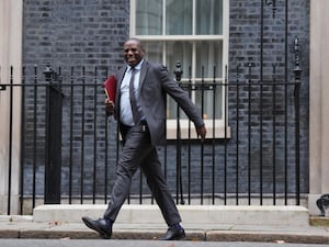 Foreign Secretary David Lammy walking on Downing Street