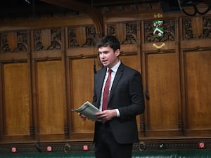 Dan Carden delivers a speech in the House of Commons