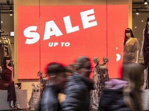 People shopping in the sales in Leeds City centre