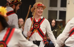 The Museum of Cannock Chase, where it was the Midwinter festival.   Stafford Morris performed traditional dances.