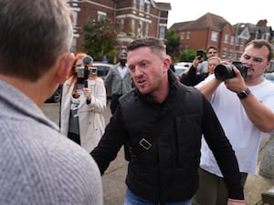 Political activist Tommy Robinson (Jordan Pettitt/PA)