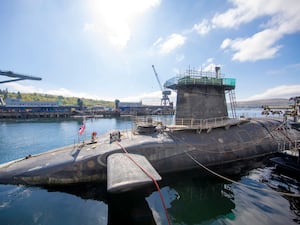 HMS Vigilant at HM Naval Base Clyde, Faslane.