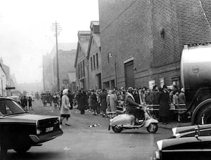  Fans queue to see The Beatles at Wolverhampton's Gaumont in 1963.