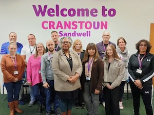 Councillor Taylor and the Cranstoun team