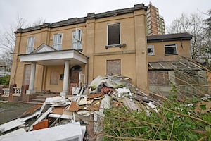 The derelict building is reportedly disused and no casualties have been recorded. 