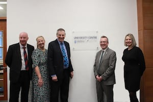 Picture caption from left to right
Mick Donovan Pro Vice Chancellor for Partnerships University of Worcester, Susanna Davies, Managing Director Black Country & Marches Institute of Technology, Professor David Green CBE DL, Vice Chancellor and Chief Executive of the University of Worcester,

Neil Thomas, Chief Executive and Principal Dudley College of Technology,

Diana Martin, Vice Principal, Dudley College of Technology 
