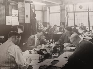 The newsroom in the 1950s