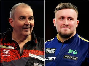 Phil Taylor and Luke Littler