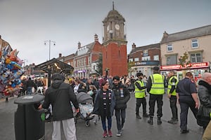 Wednesbury Christmas lights switch on.