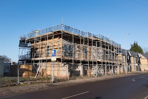 New affordable homes under construction at Somerford Place.