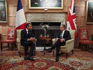 Prime Minister Sir Keir Starmer with French President Emmanuel Macron (Toby Melville/PA)