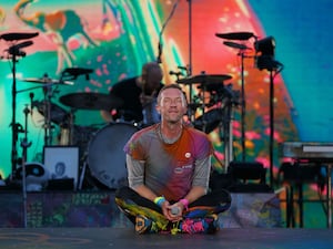 Chris Martin on stage