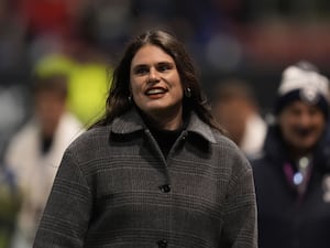 Bristol Bears’ Ilona Maher on the pitch at half time during the Investec Champions Cup match at Ashton Gate, Bristol.